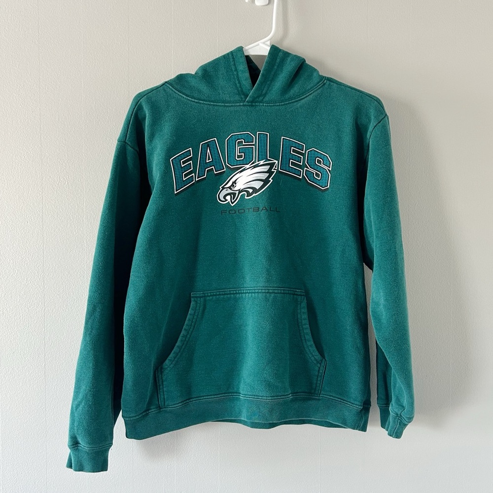 Kids Eagles NFL Team Apparel Logo Hoodie